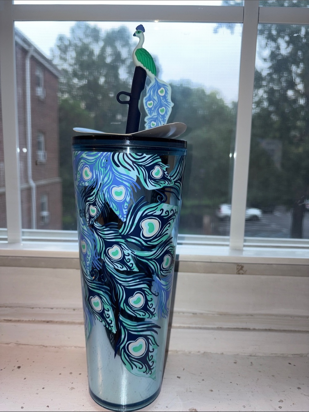 Starbucks Peacock Feather Tumbler - Blue & Teal